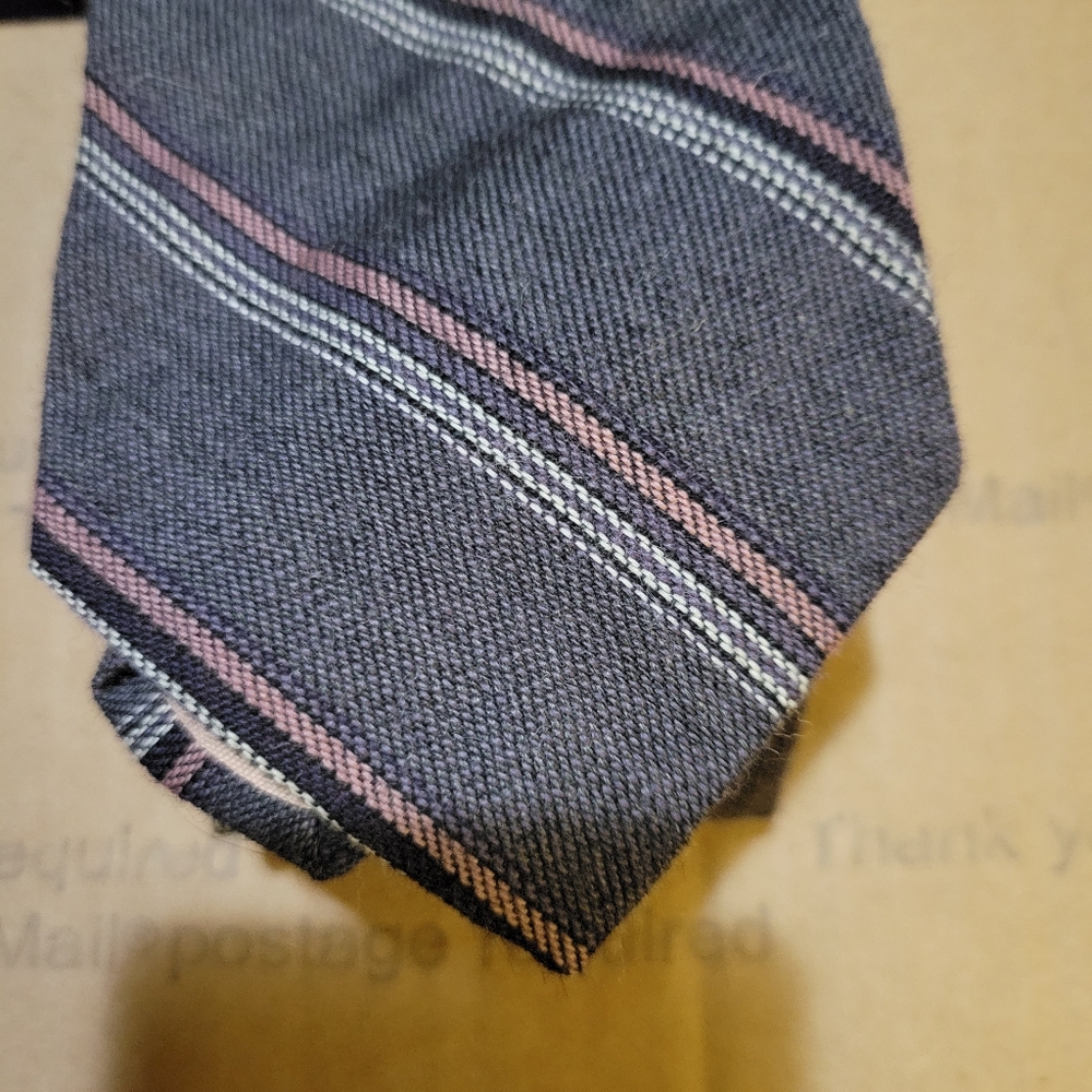 Vtg Cappuccino 💯 Wool Men's Tie